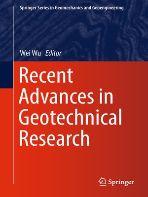 cover image of Recent Advances in Geotechnical Research